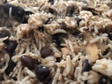 Rice and Beans with Mushrooms